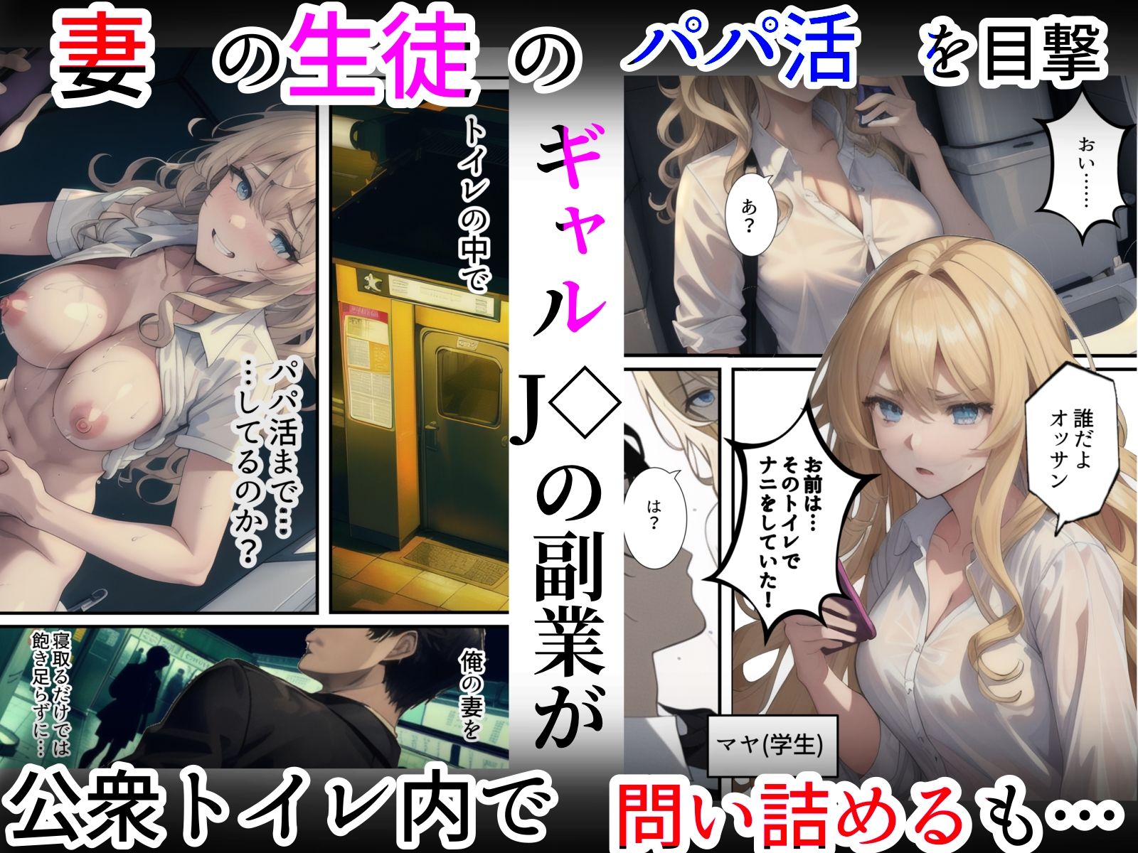 妻がパパ活アプリで同級生の男に寝取られた原因-嫁の女教師は生徒のギャルにパパ活でチャラ男パパ活アプリに登録され同級生に寝取られる。旦那の俺は「妻の寝取られ」を見せられながら生徒のギャルに犯●れ寝取られる話サンプル2